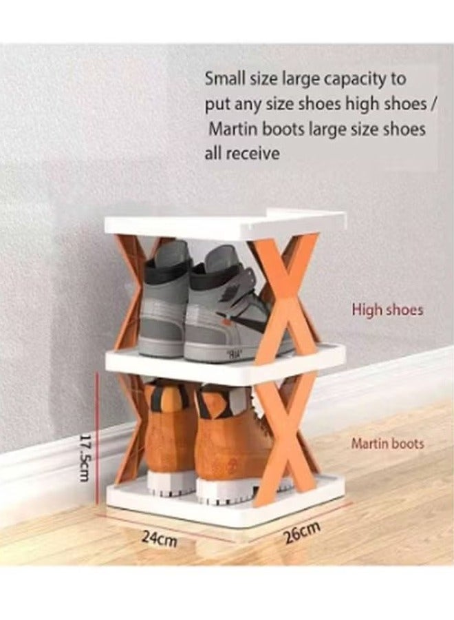 X-Shaped Shoe Rack
