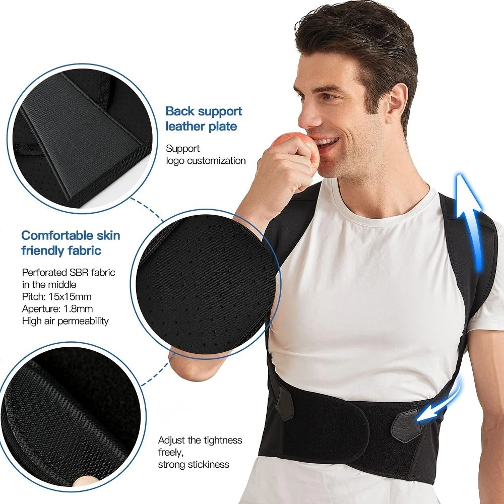 Adjustable Back Posture Belt-حزام قابل للتعديل لتقويم الظهر